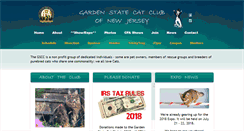 Desktop Screenshot of gardenstatecatclub.com