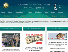Tablet Screenshot of gardenstatecatclub.com
